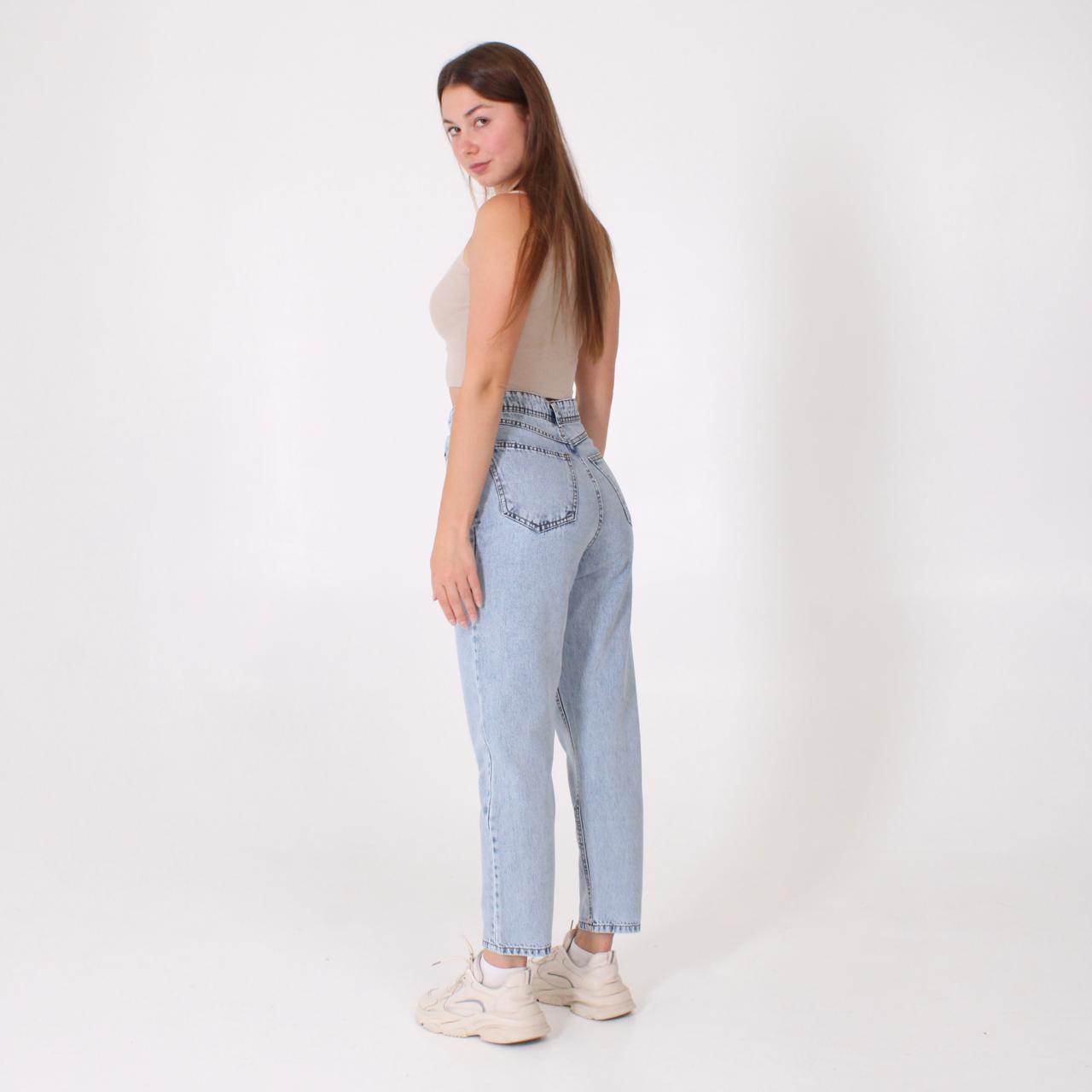 High Waisted Light Wash Mom Jeans