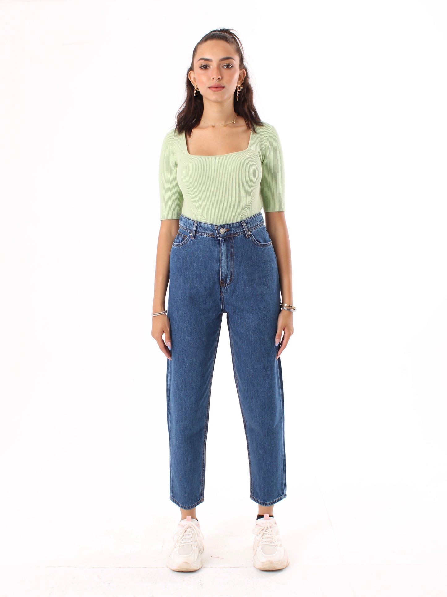 Dark Blue Polina Mom Jeans
