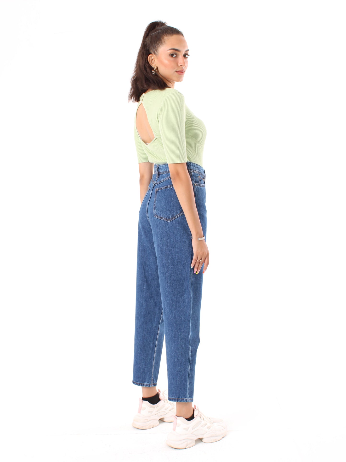 Dark Blue Polina Mom Jeans