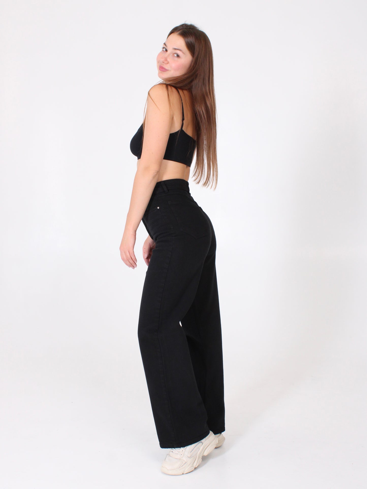 Black Masha 90’s Wide Leg Jeans