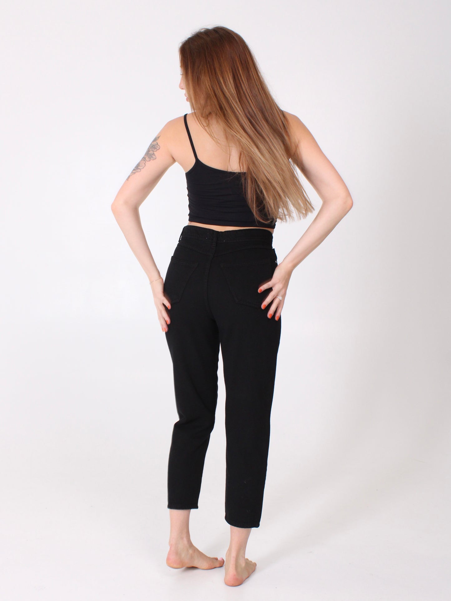 Black Polina Mom Jeans