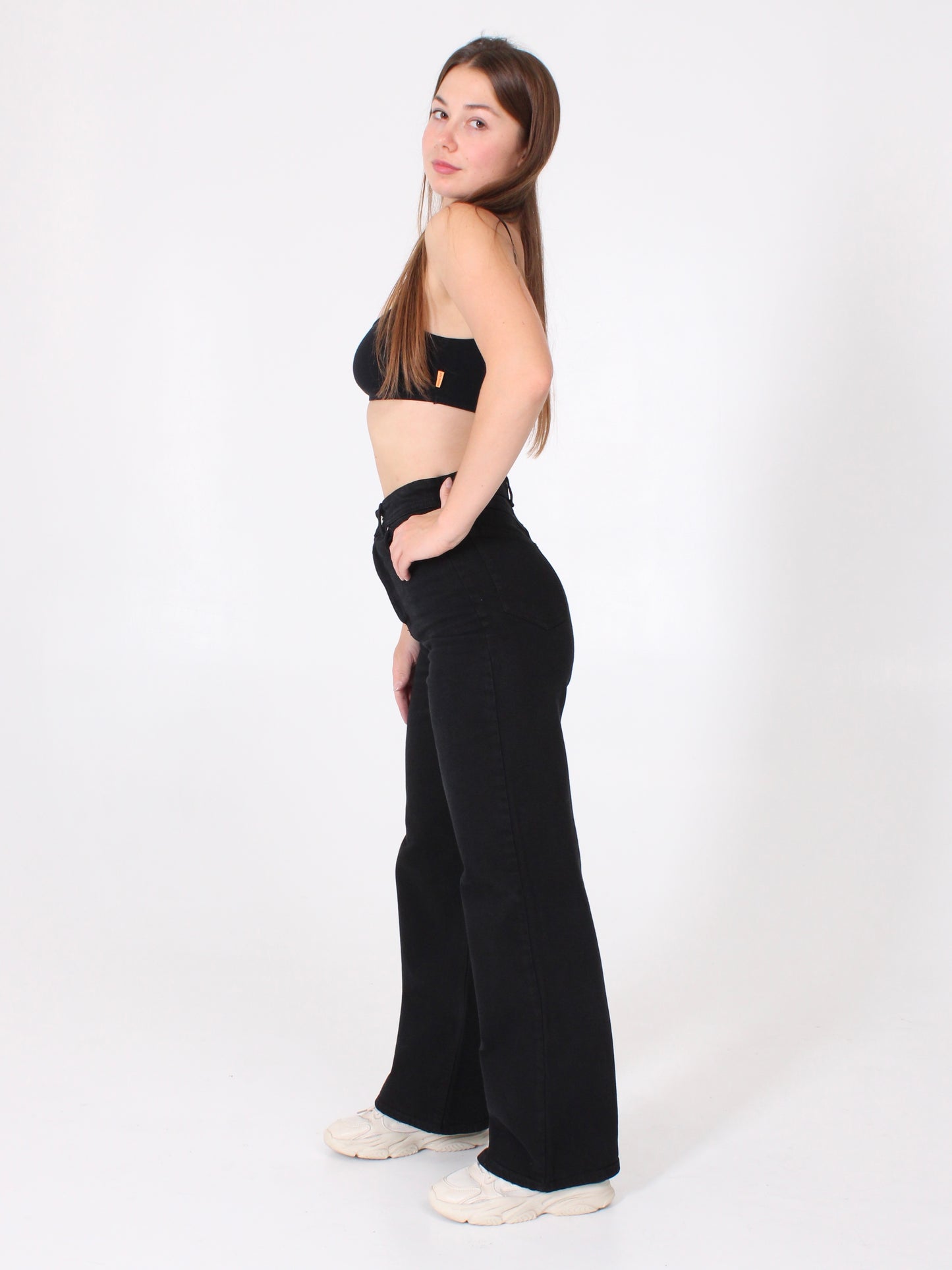 Black Masha 90’s Wide Leg Jeans