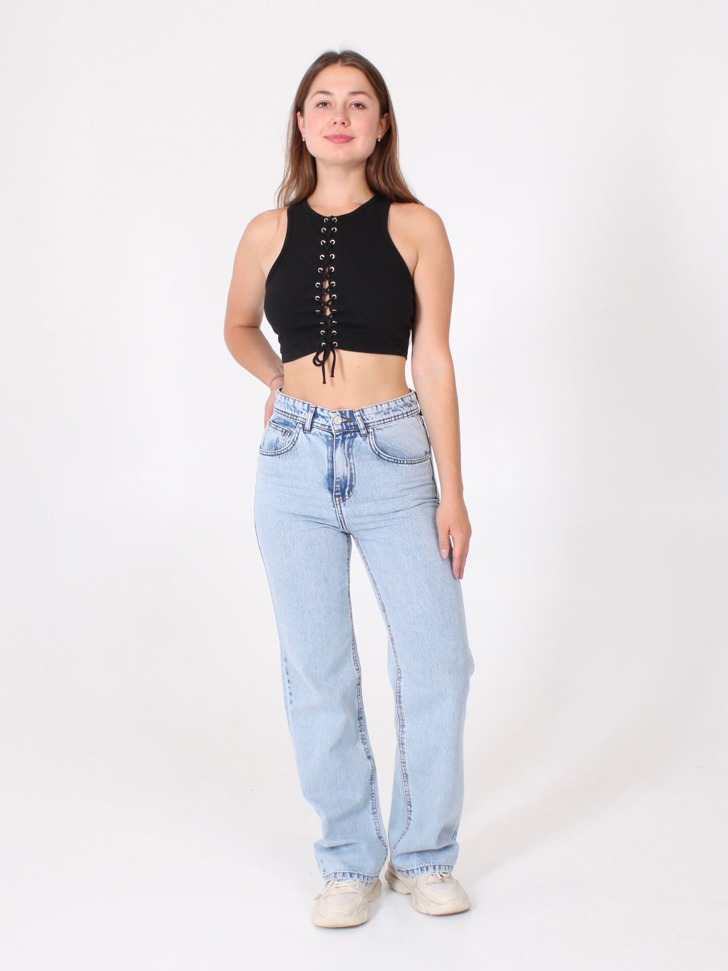 Ocean Blue Anna Straight Leg Full Length Jeans