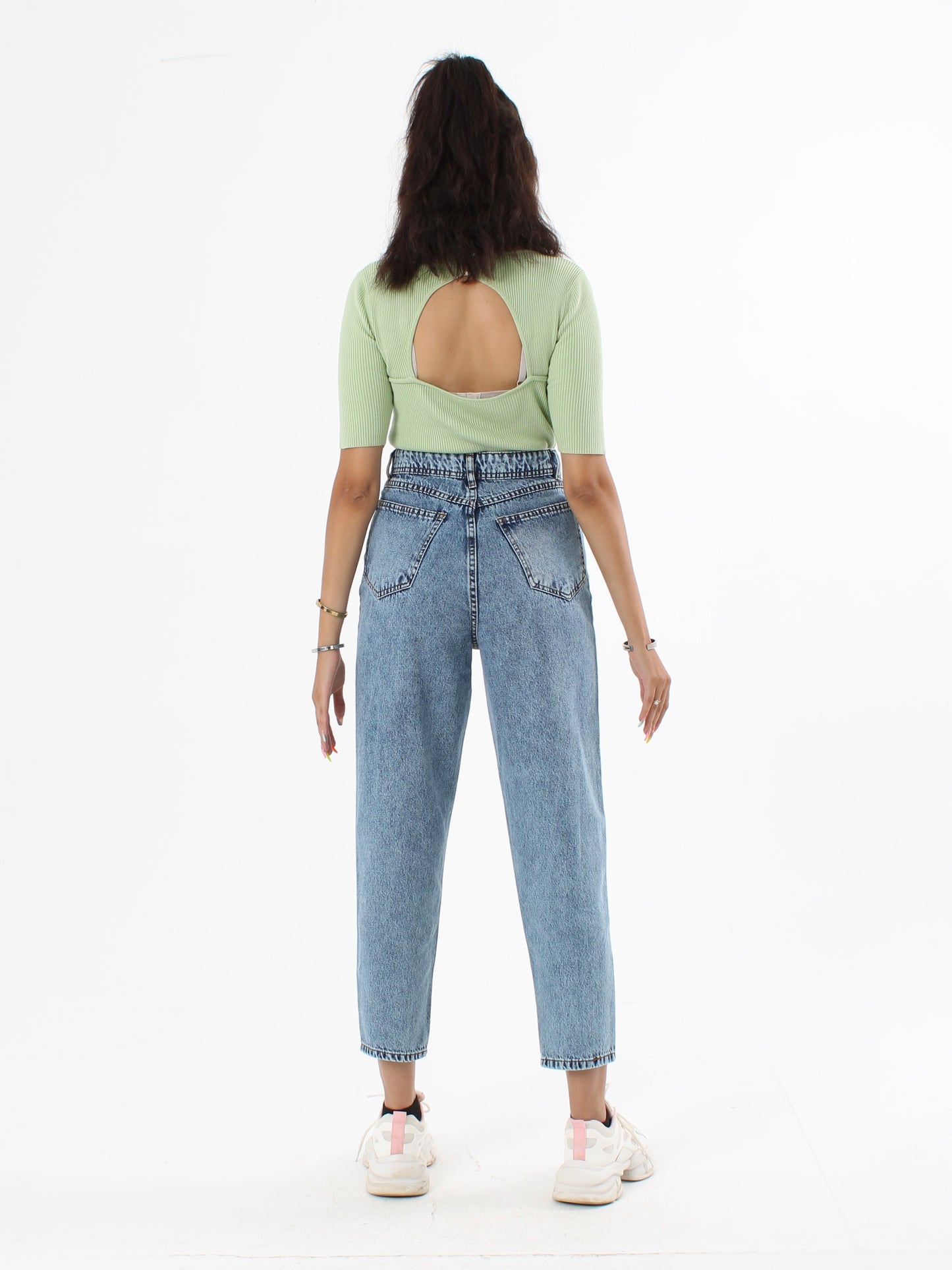 Mid Blue Polina Mom Jeans