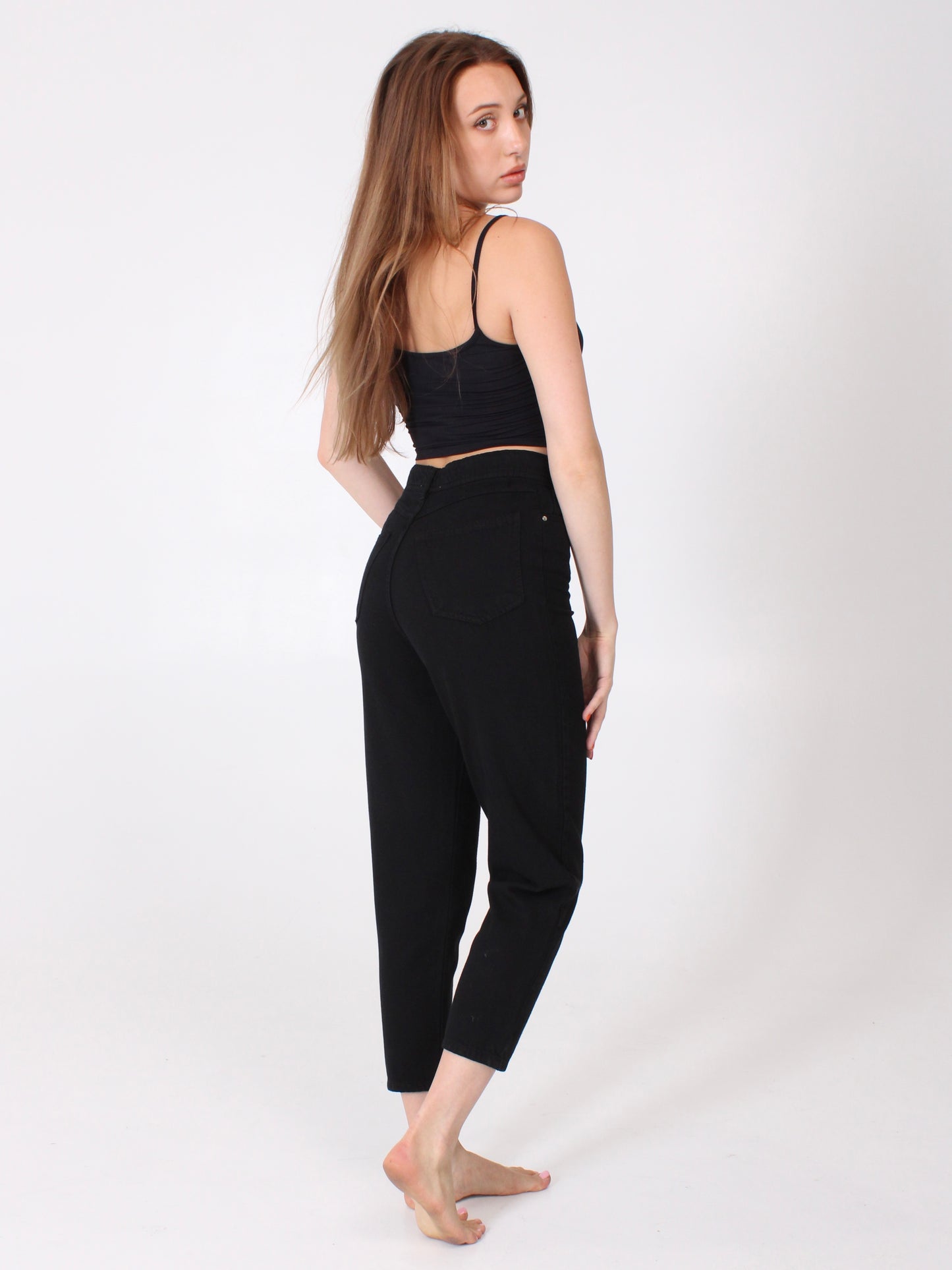 Black Polina Mom Jeans