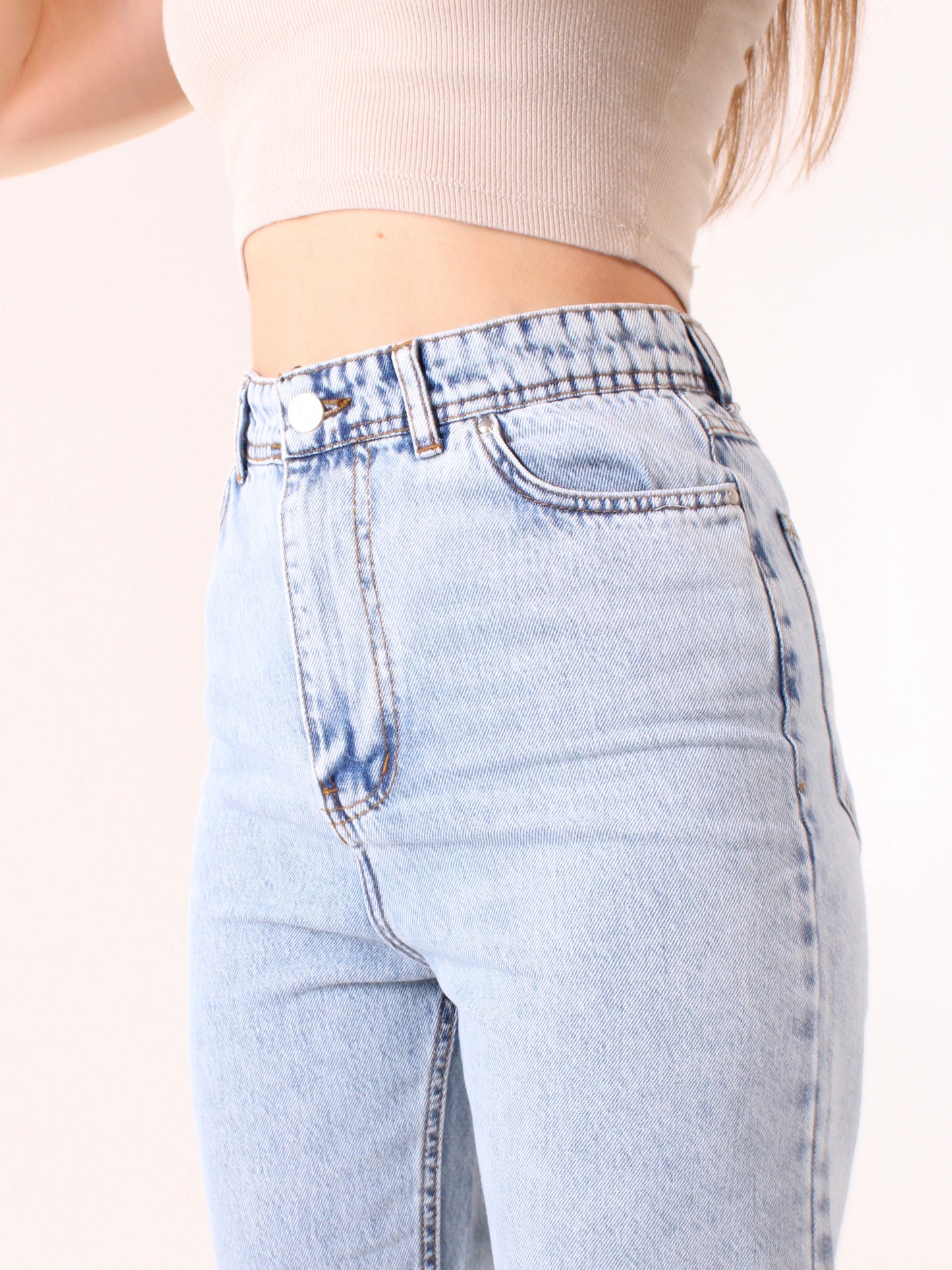 Ocean Blue Polina Mom Jeans