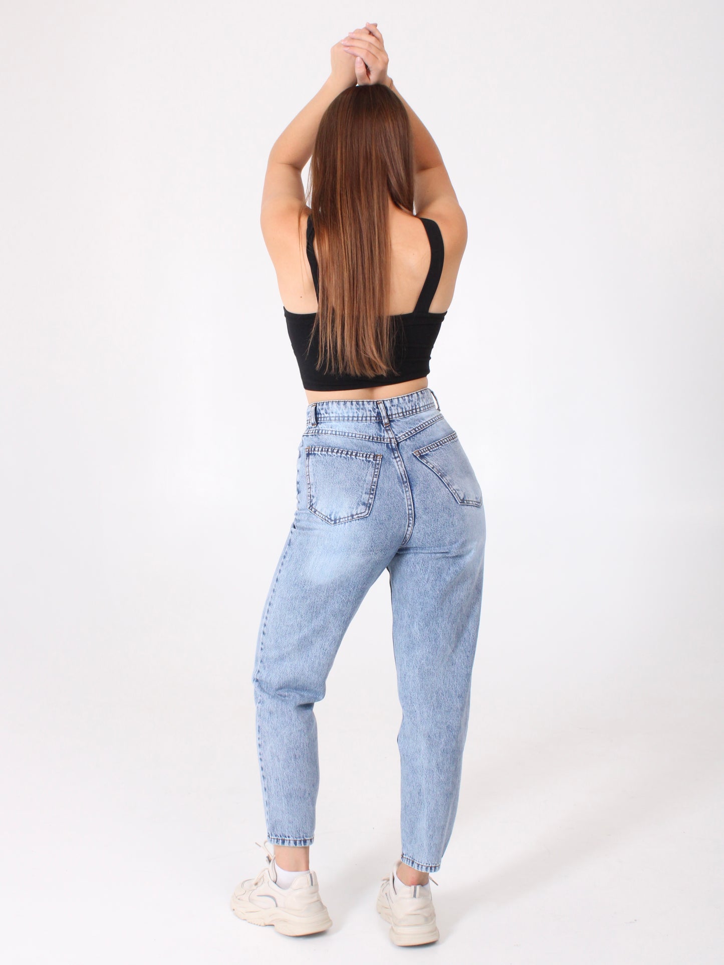 Mid Blue Polina Mom Jeans