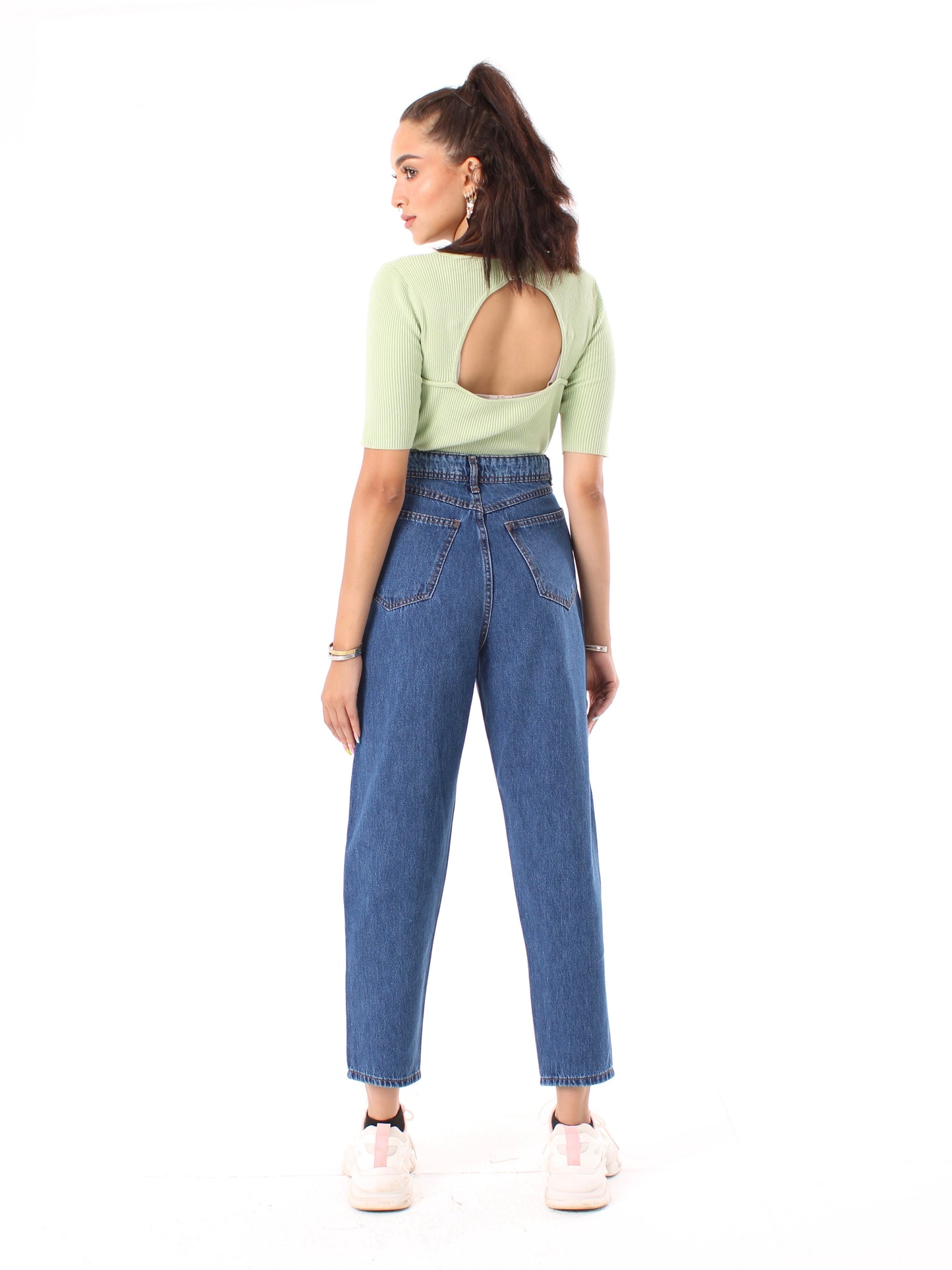 Dark Blue Polina Mom Jeans