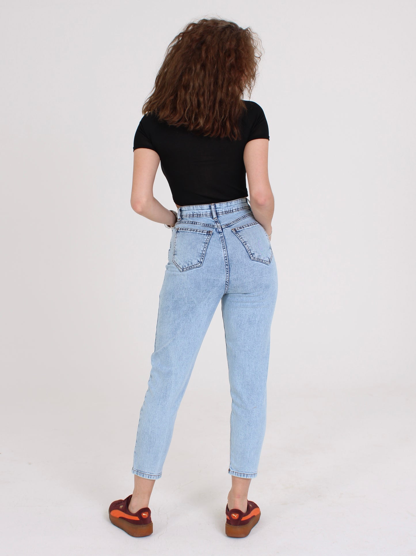Ocean Blue Polina Mom Fit Jeans