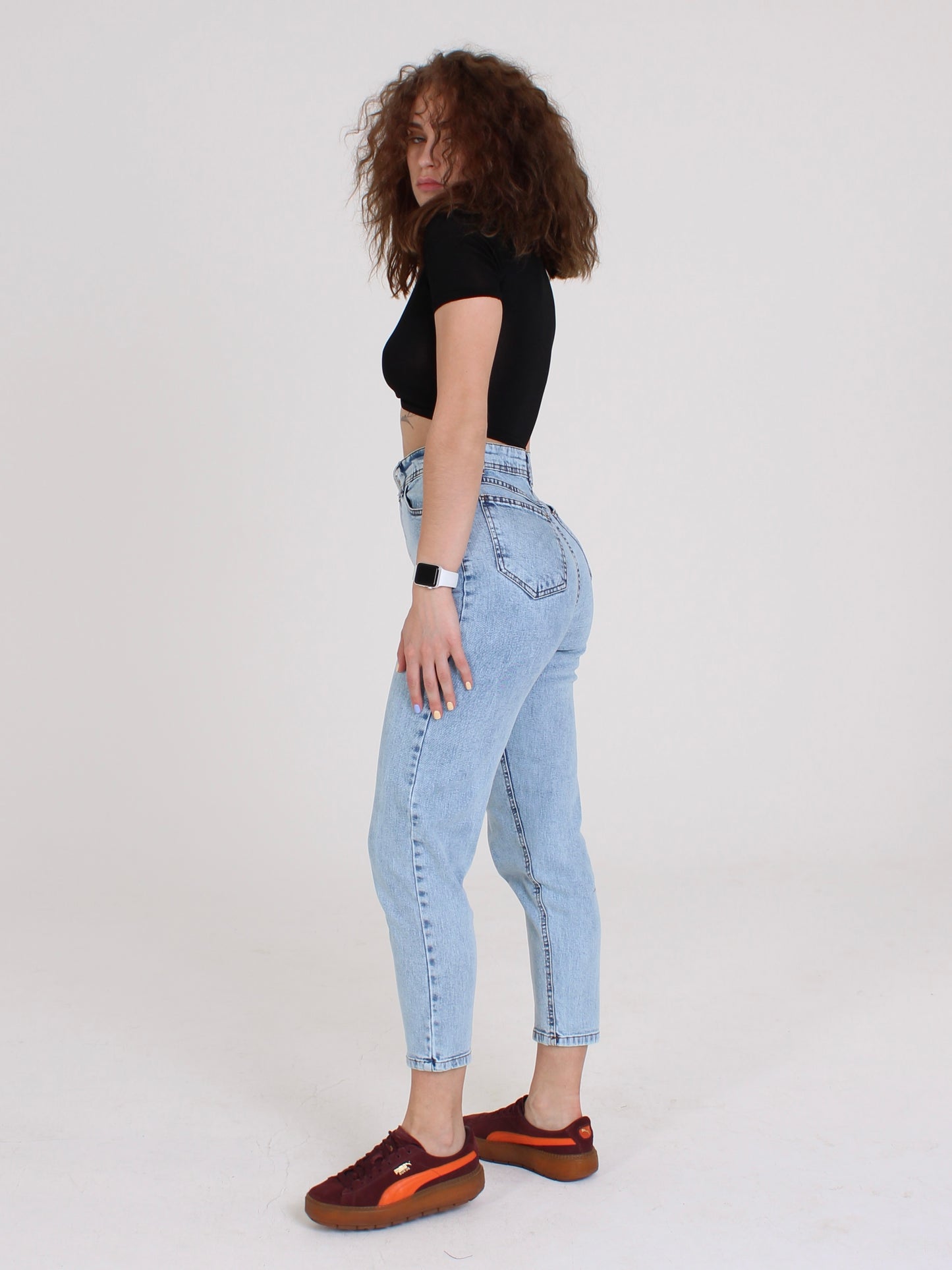 Ocean Blue Polina Mom Fit Jeans