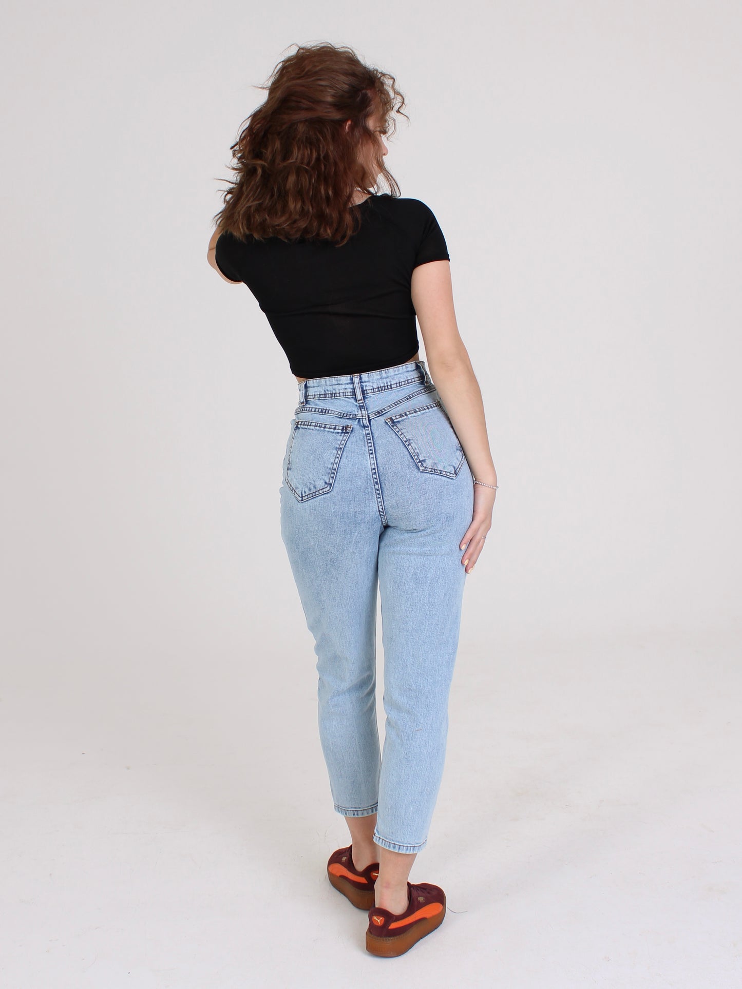 Ocean Blue Polina Mom Fit Jeans