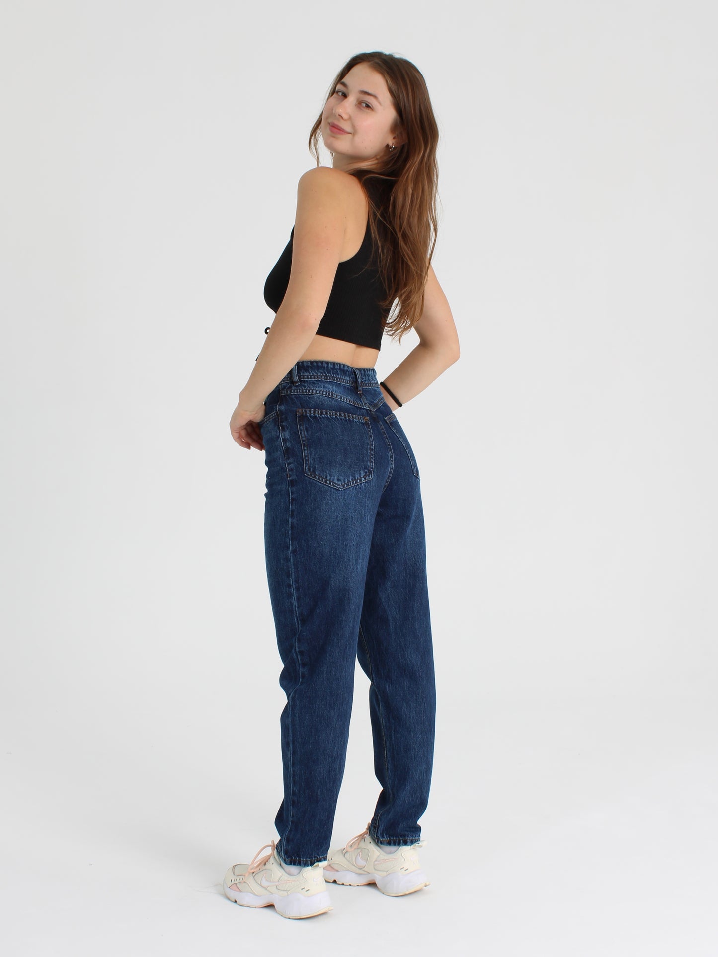 Rich Blue Polina Mom Jeans