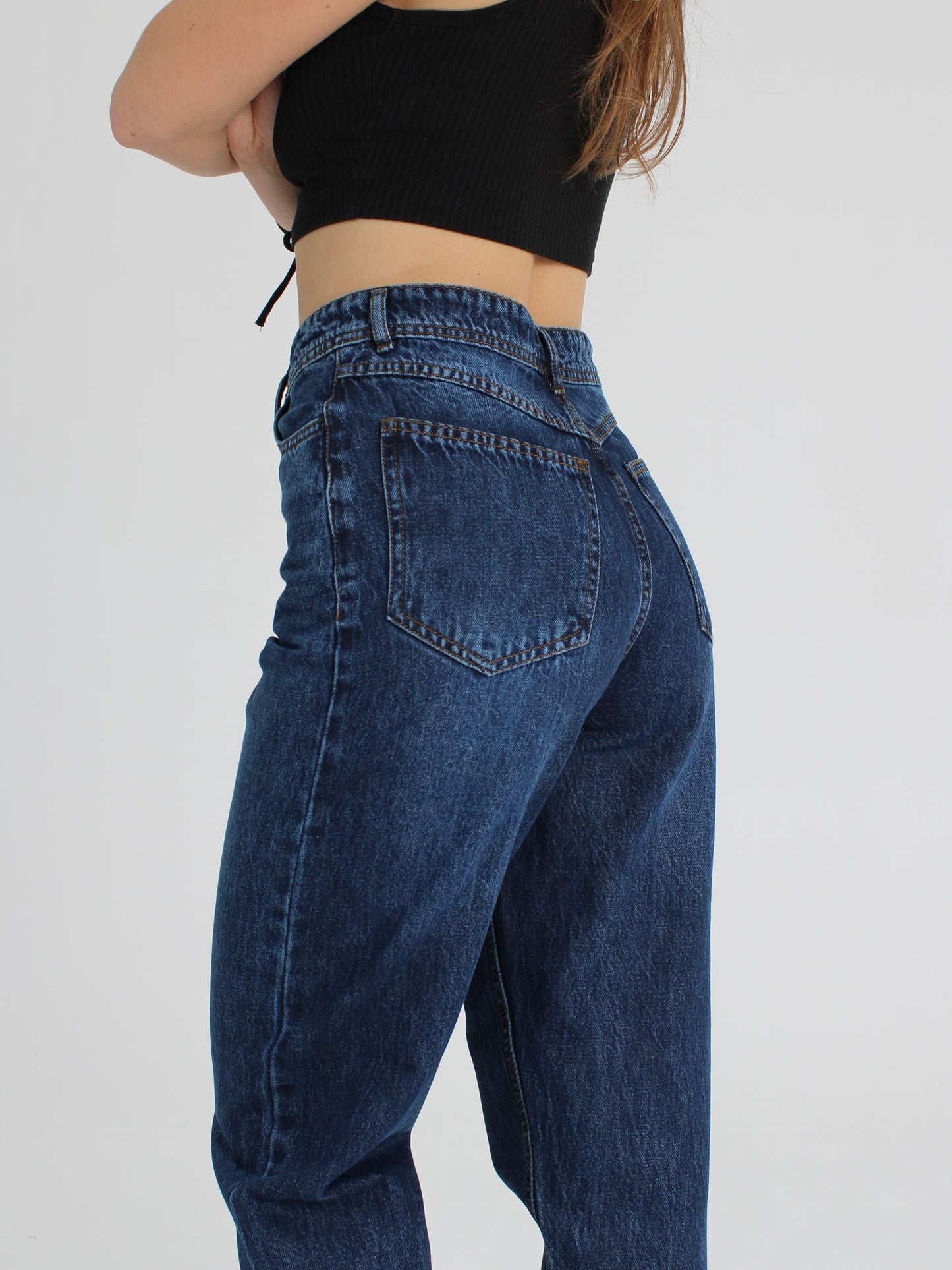 Rich Blue Polina Mom Jeans