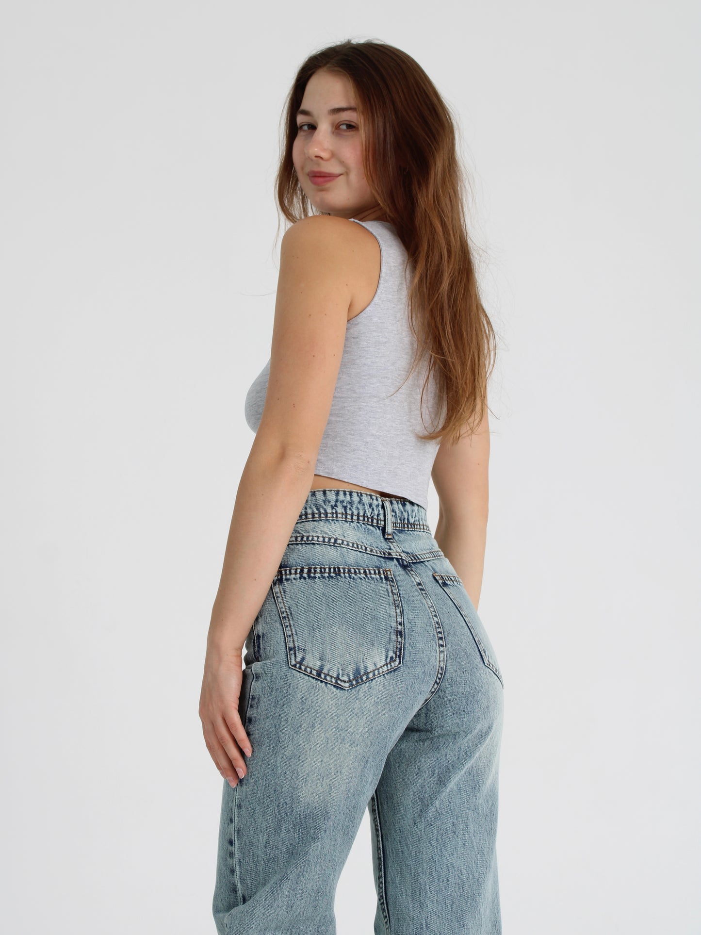 Vintage Blue Anna Straight Leg Jeans