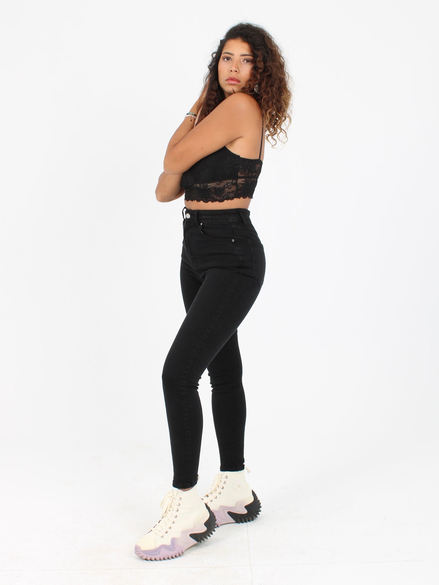 Black Yulia Super Skinny Jeans