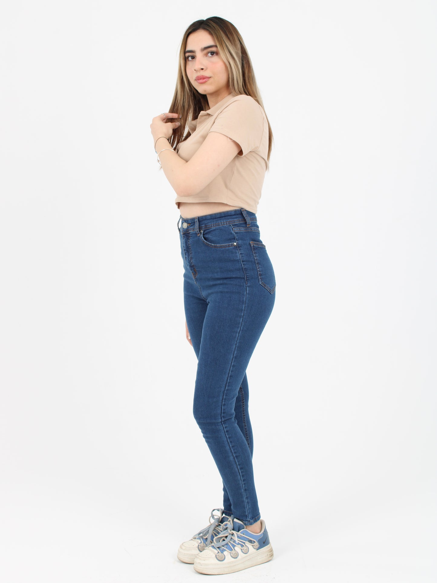 Dark Blue Yulia Super Skinny Jeans